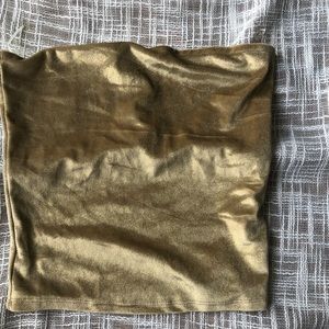 Gold tube top